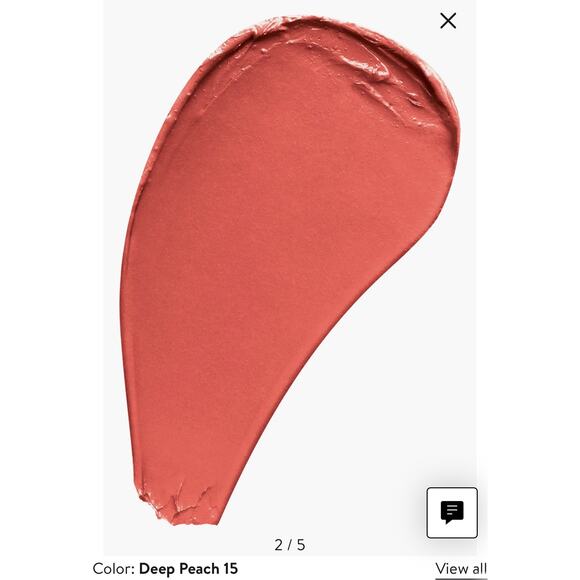 BURBERRY LIPSTICK BURBERRY KISSES Matte Deep Peach 15 New in Box .11 oz $45 MSRP - Picture 2 of 4